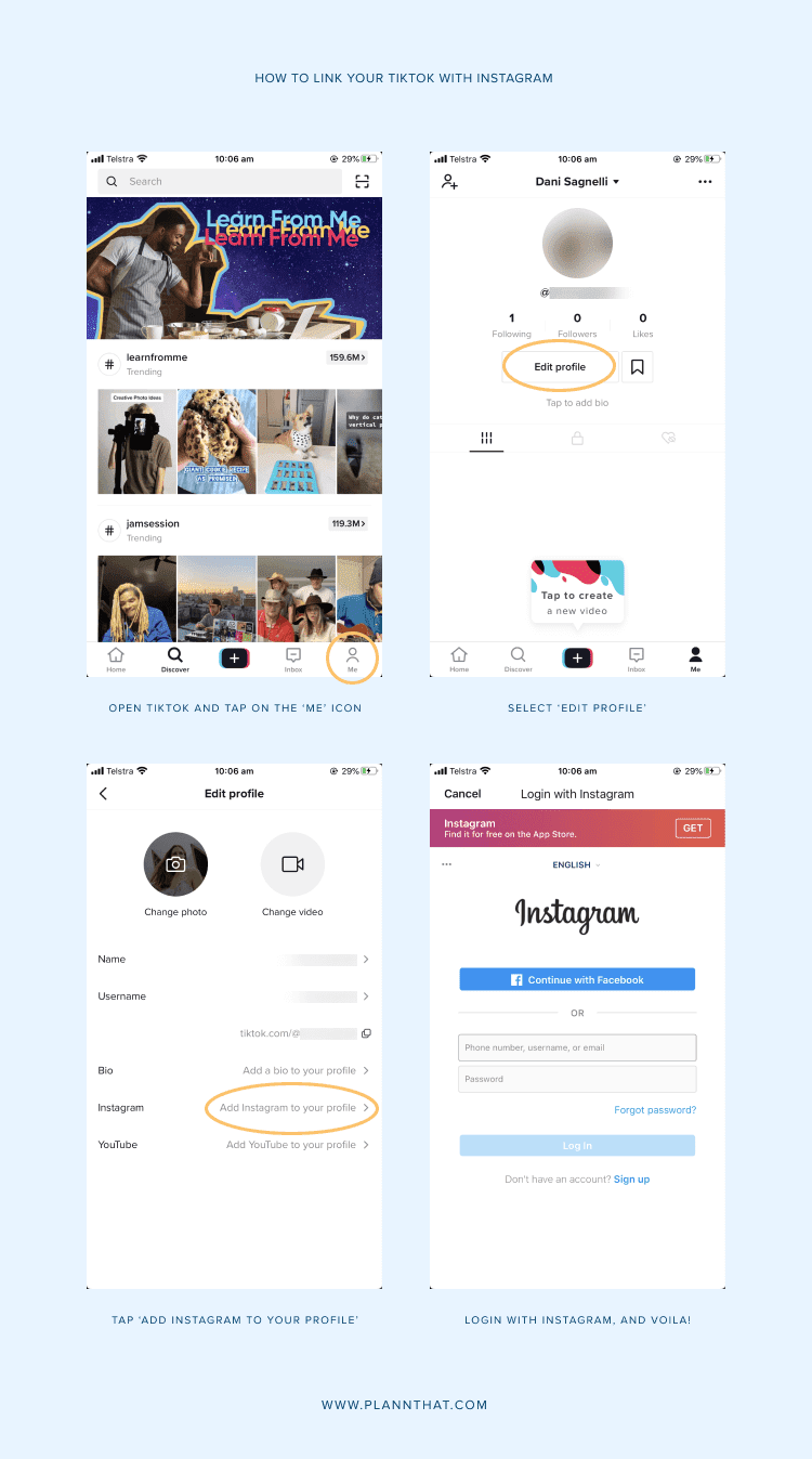 Link TikTok with Instagram Link TikTok with Instagram